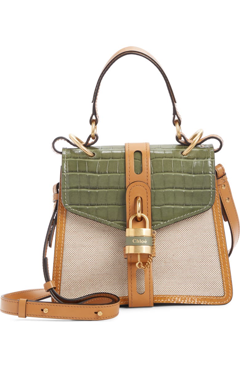Chloé Aby Small Day Canvas Shoulder Bag, Main, color,