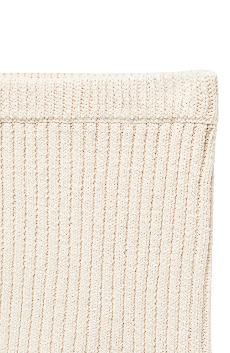 MANGO Rib Knit Miniskirt, Alternate, color, 