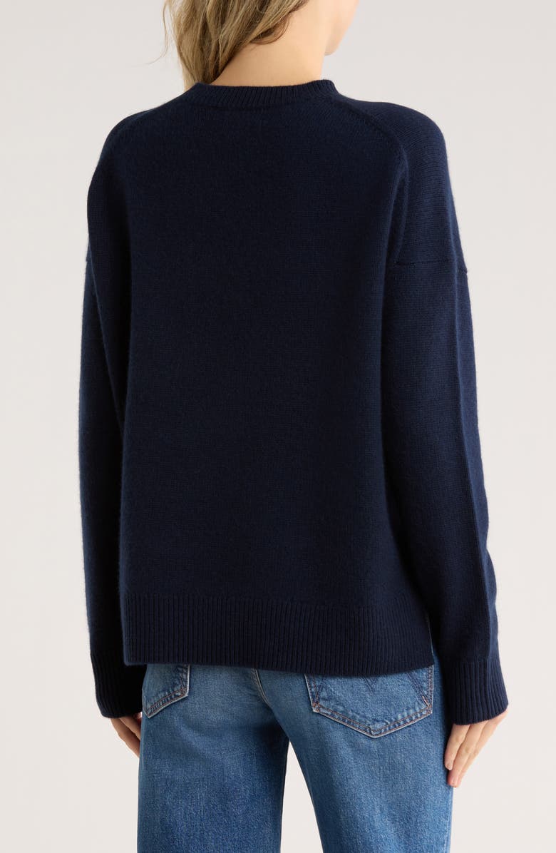Nordstrom Wool & Cashmere Blend Sweater, Alternate, color, Navy Night