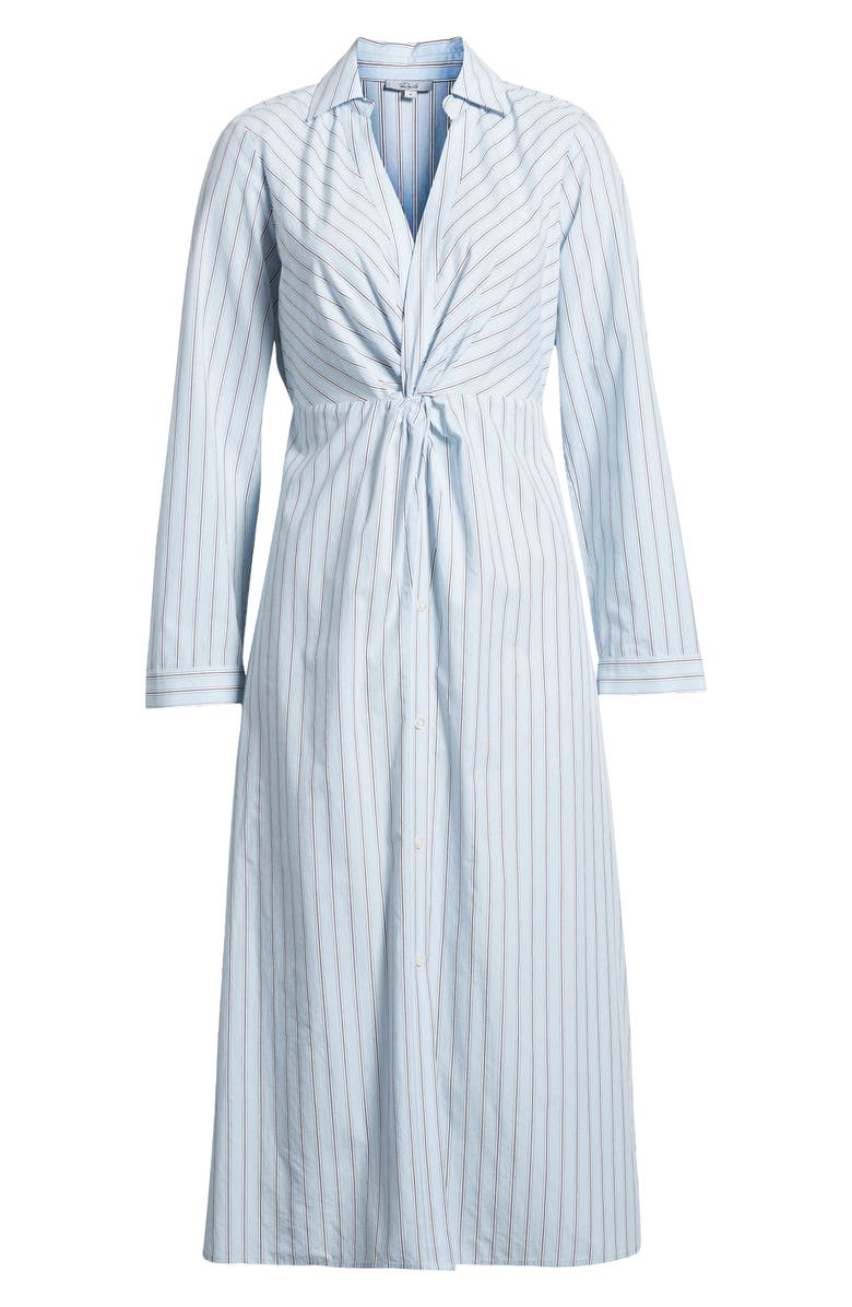 Rails Irie Stripe Long Sleeve Cotton Blend Midi Shirtdress, Alternate, color, Hampton Stripe