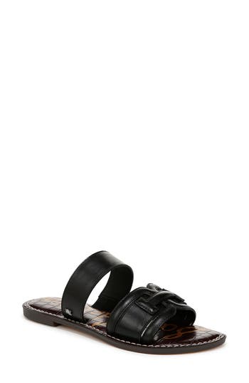 Sam Edelman Gabi Two-strap Slide Sandal In Black