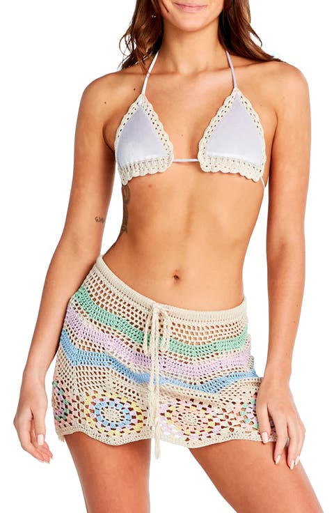 Vivi Crochet Cover-Up Miniskirt