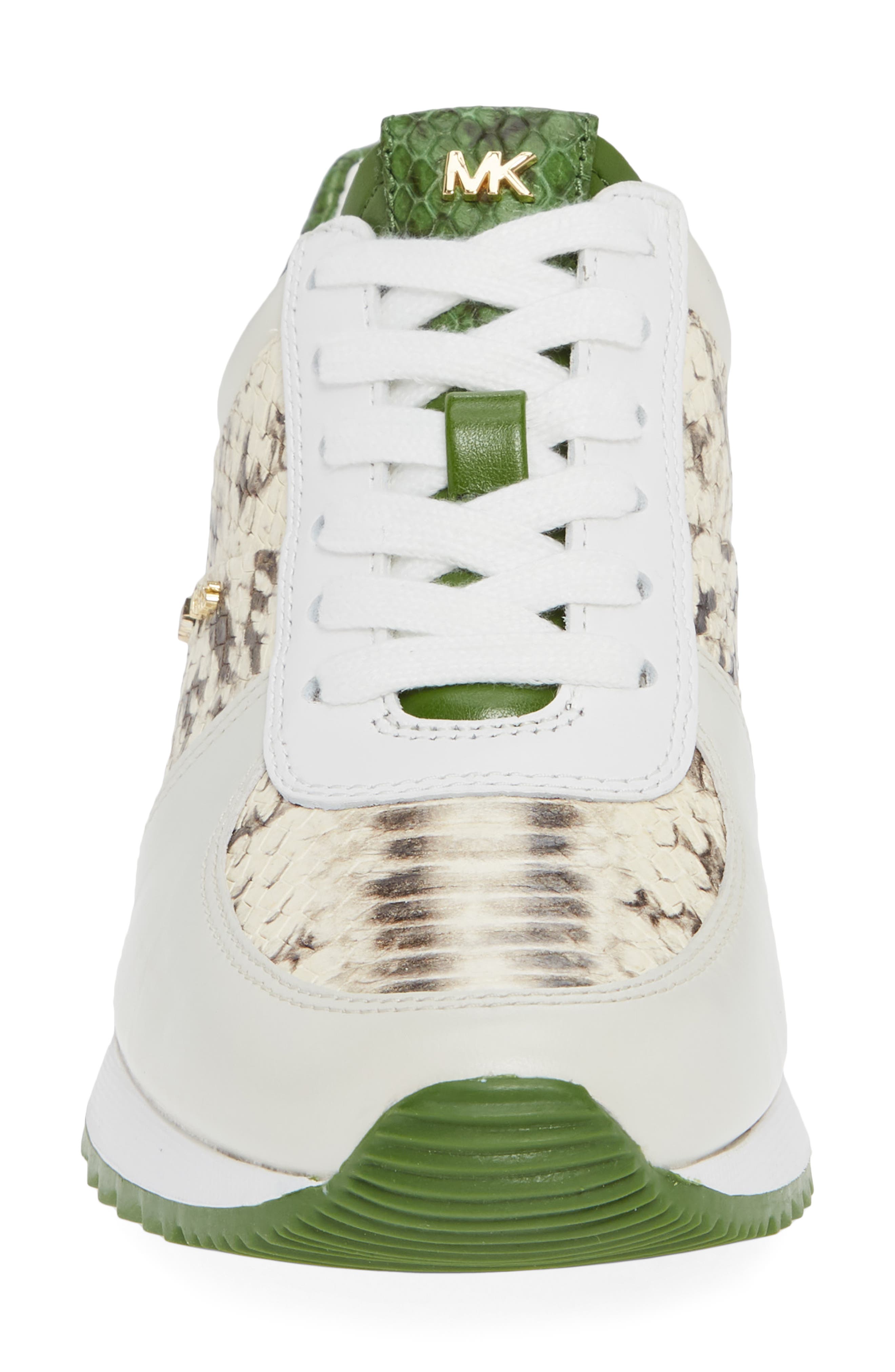 Allie Trainer Sneaker, Alternate, color, GREEN MULTI SNAKE PRINT