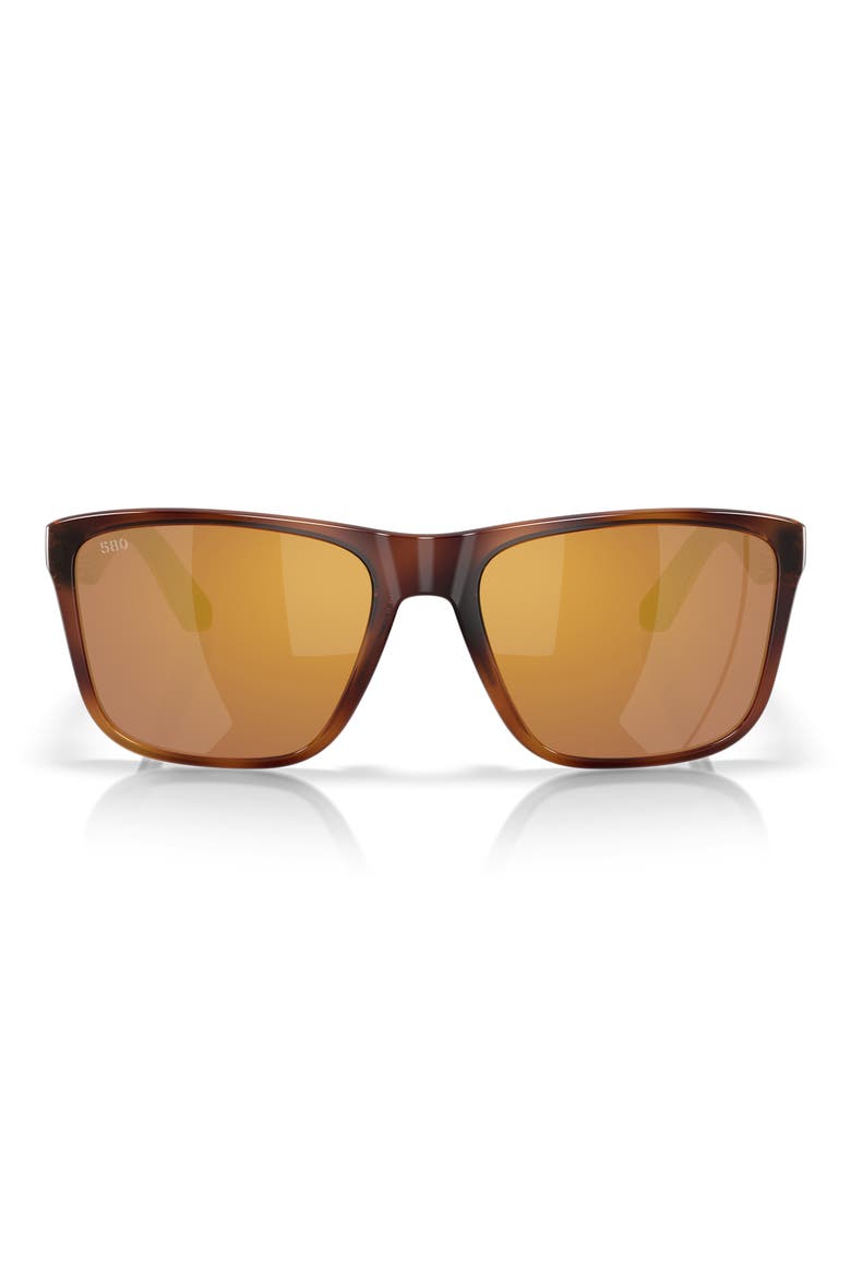 Los Alijos 59mm Sunglasses, Main, color, TORTOISE / GOLD MIRROR