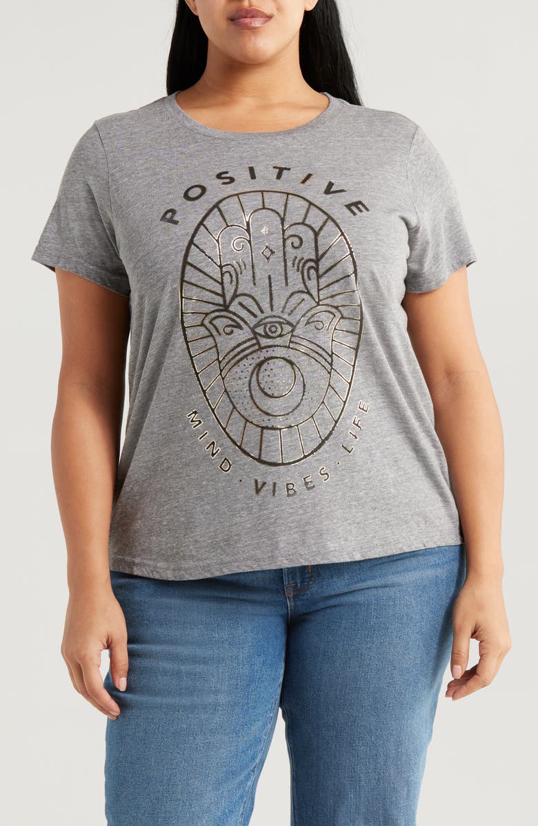 Lucky Brand Positive Hamsa Boyfried Graphic T-Shirt, Main, color, 