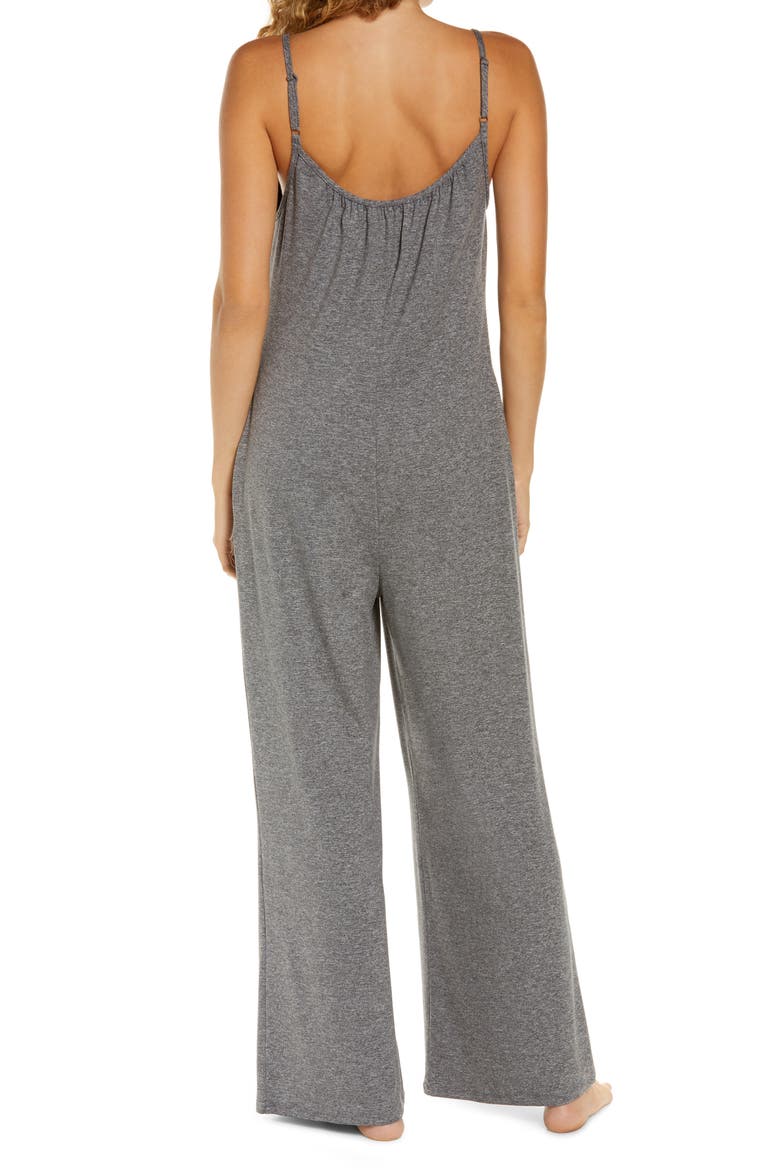 Sleeveless Wide Leg Jumpsuit, Alternate, color, CHARCOAL