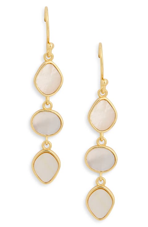 Mother-of-Pearl Linear Drop Earrings