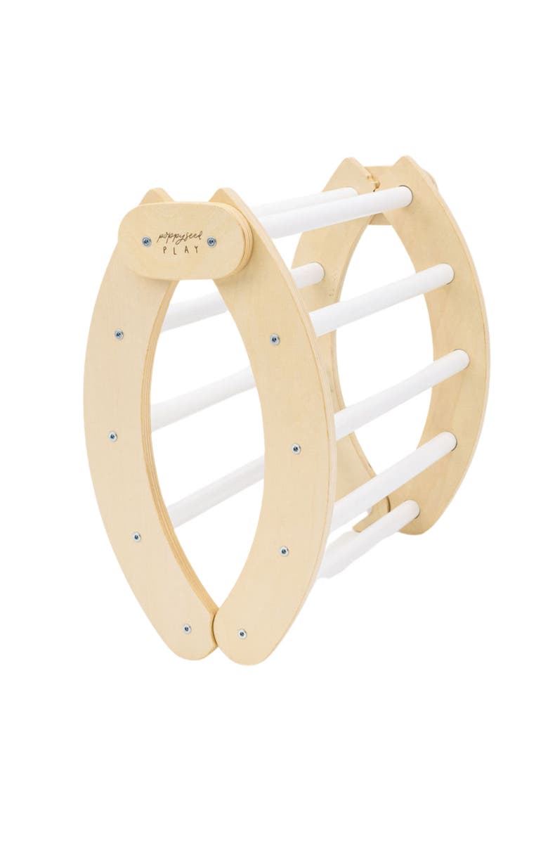 Poppyseed Play Foldable Climbing Arch & Rocker, Alternate, color, White