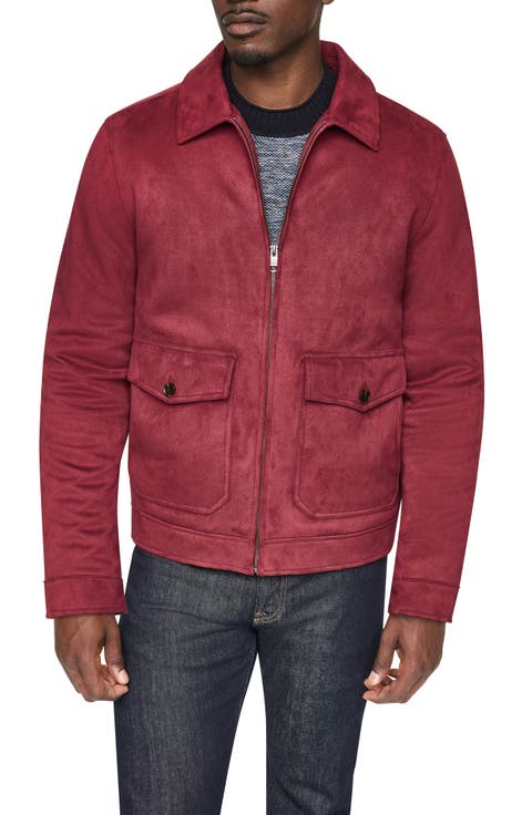 Faux Suede Trucker Jacket