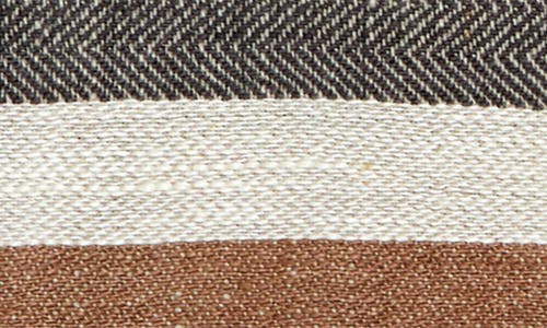 Pom Pom At Home Benny Oversize Linen Throw Blanket In Grey