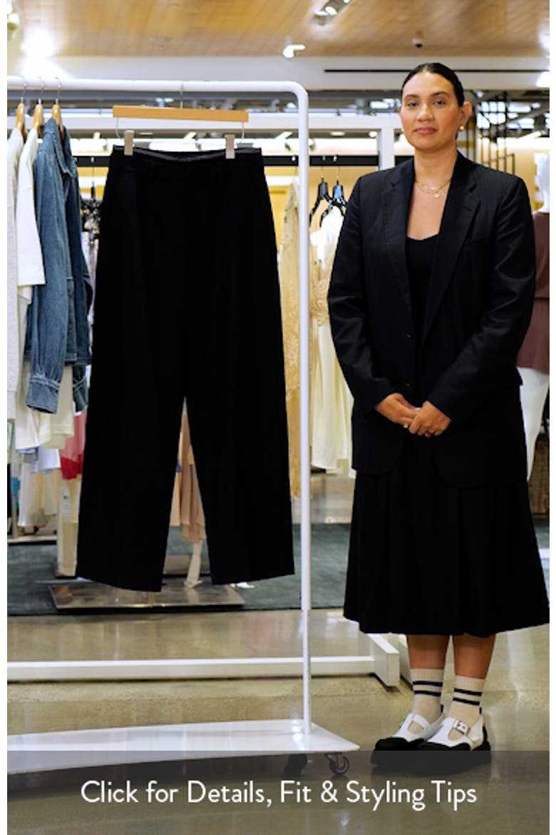 Rib Waistband Wide Leg Pants video