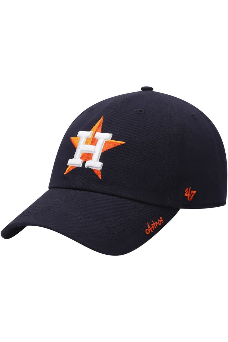 Women's '47 Navy Houston Astros Team Miata Clean Up Adjustable Hat, Main, color, Navy