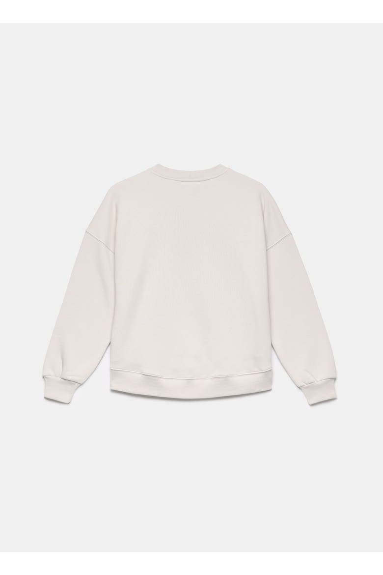 Cotton Blend Star Sweatshirt, Alternate, color, Ivory