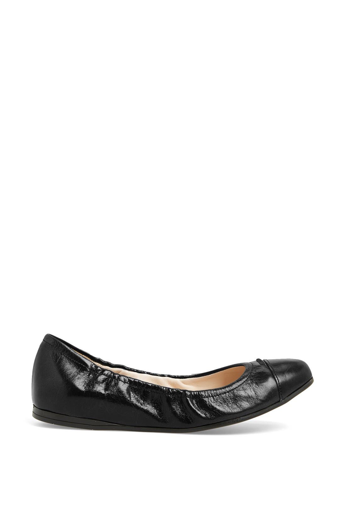 Prada 'Logo' Ballet Flat, Alternate, color, 