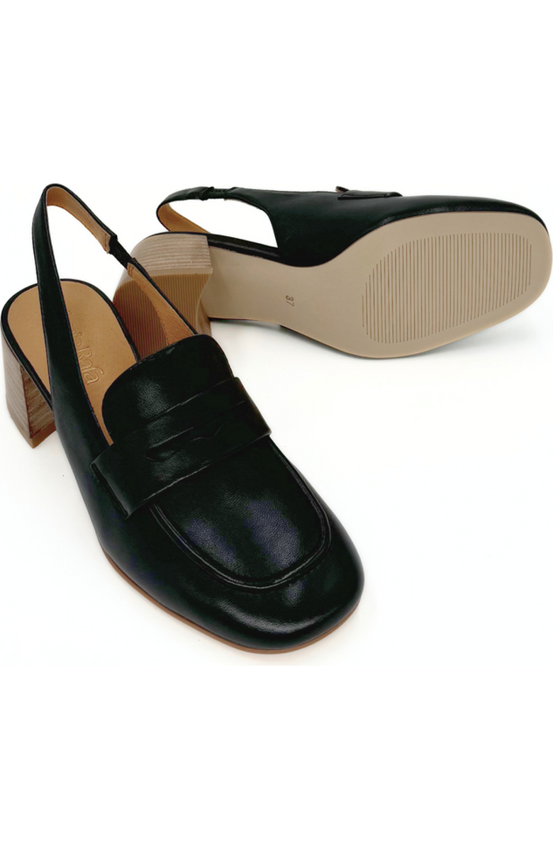 Amie Rafa Glasgow Leather Mules, Alternate, color, Black