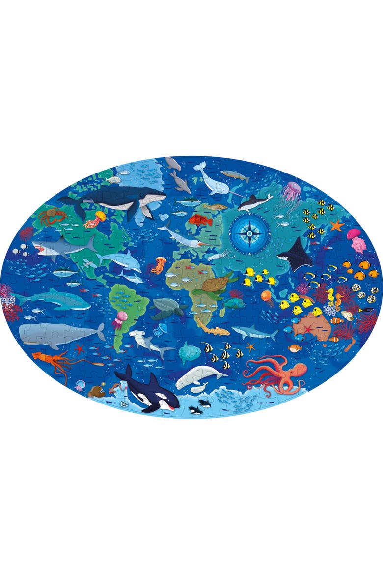 The Sea 205 Piece Puzzle and Book Set, Alternate, color, Multicolored