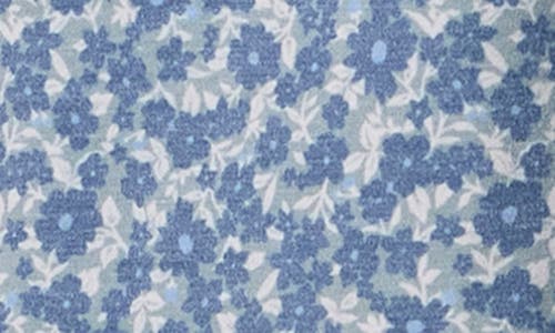 O'neill Kids' Trvlr Upf Traverse Print Short Sleeve Cotton Button-up Shirt In Blue