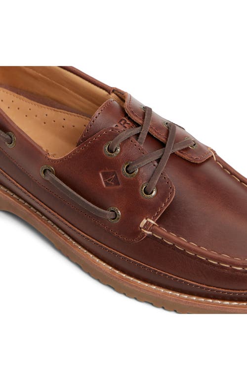 Sperry Authentic Original 3 Eye Mini Lug Boat Shoe In Brown