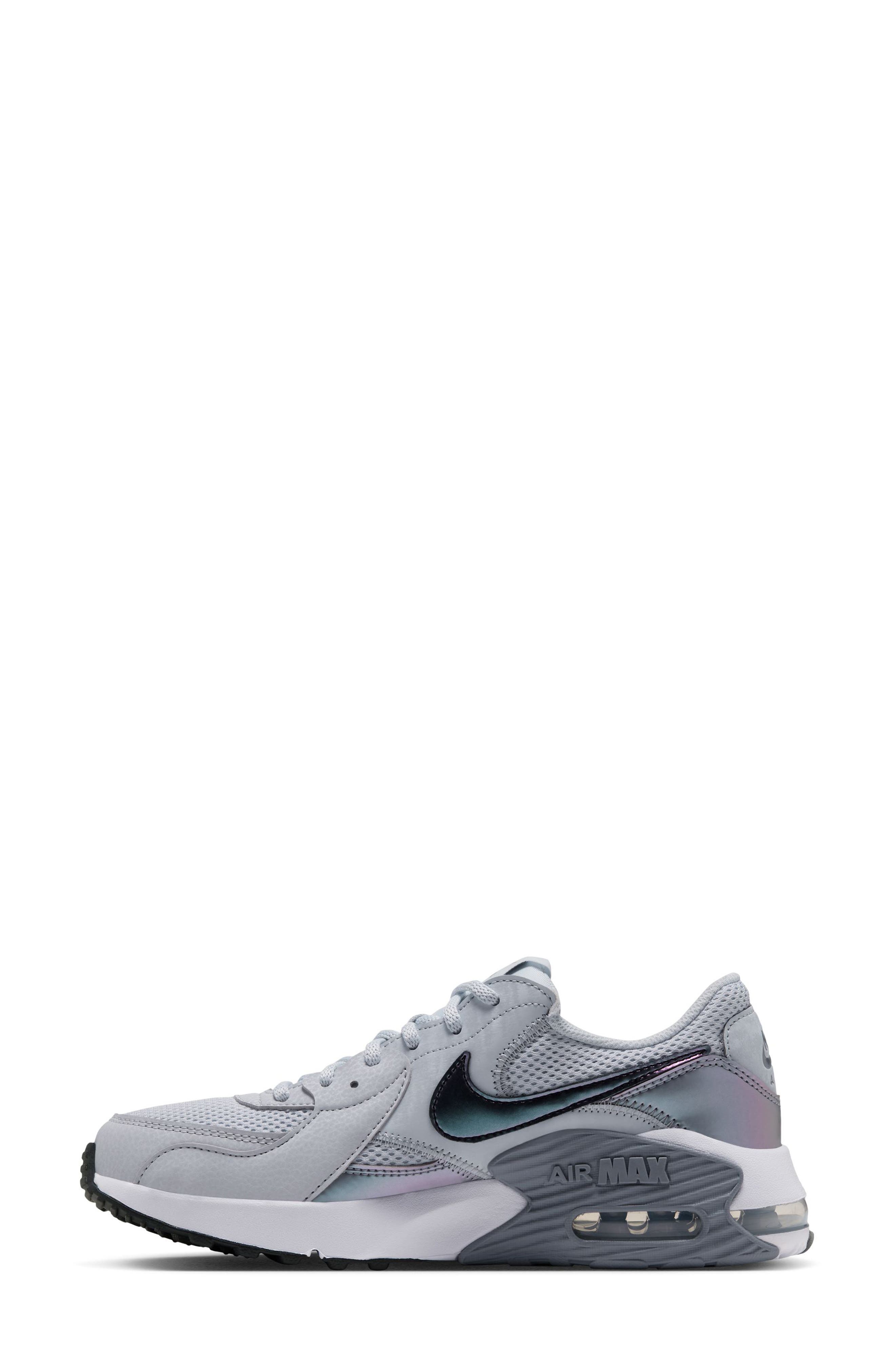 Air Max Excee Sneaker, Alternate, color, PLATINUM/ BLACK/ SMOKE GREY