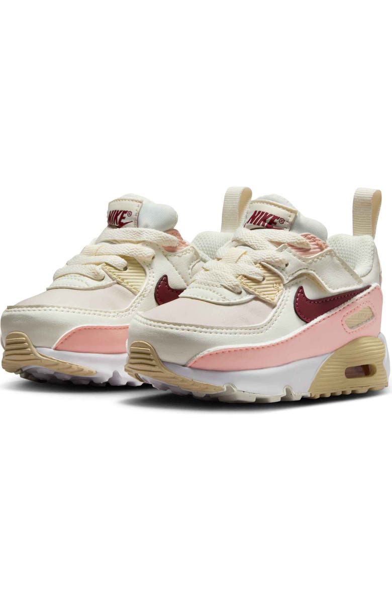 Nike Air Max 90 Easy-On Sneaker, Main, color, Phantom/ Pink/ Sail/ Dark Red