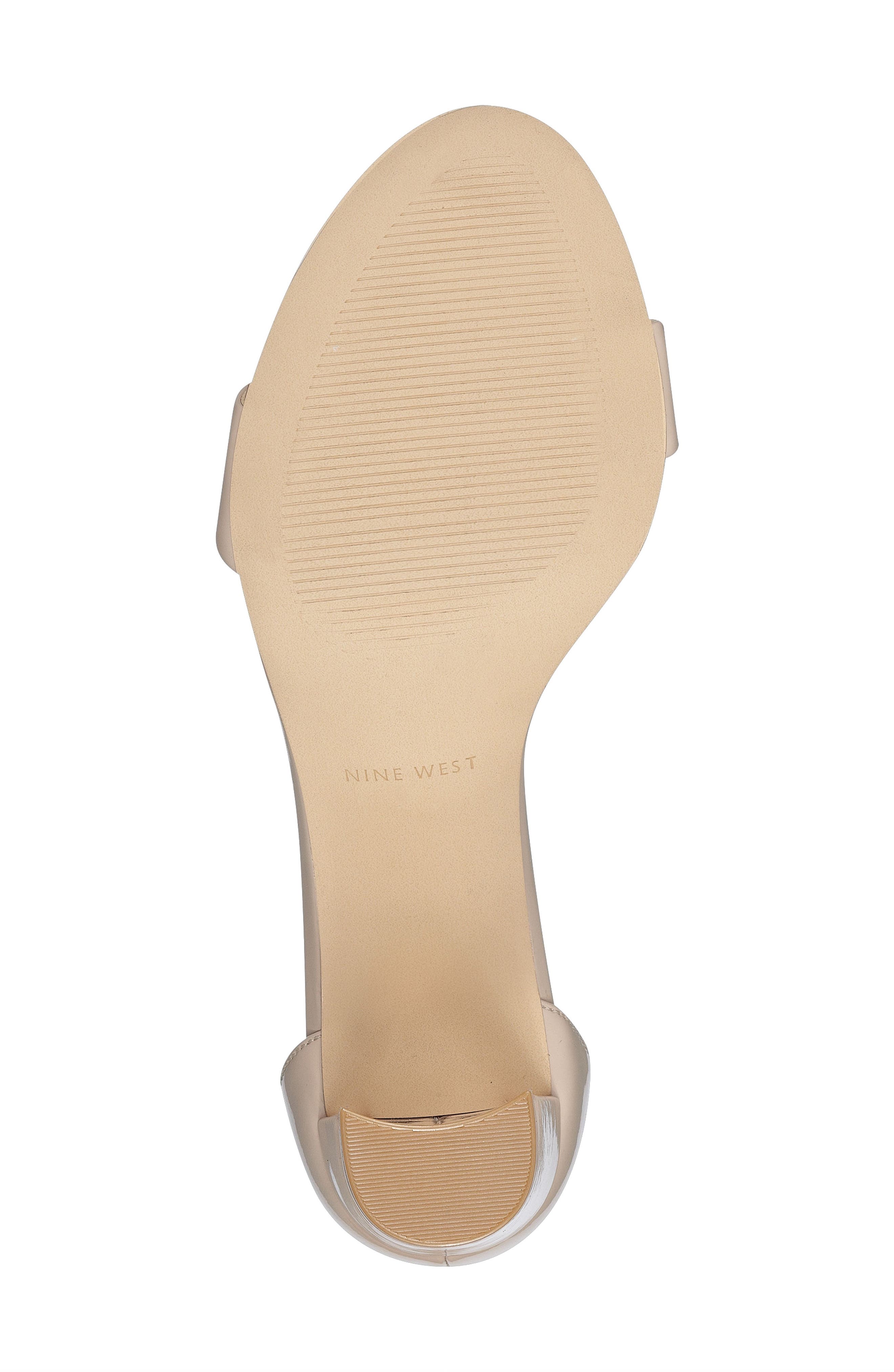 Pruce Ankle Strap Sandal, Alternate, color, NATURAL PATENT