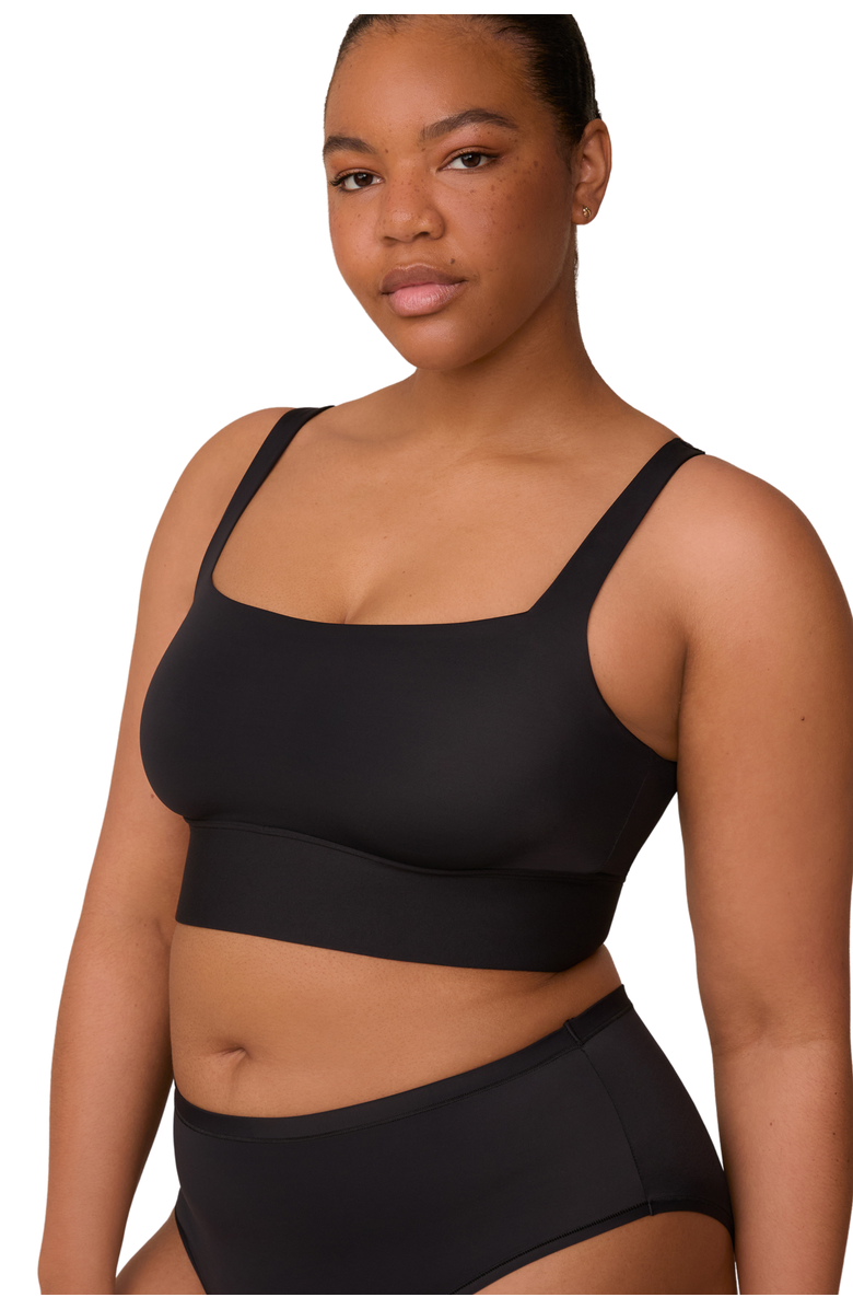 Harper Wilde Bliss Square Neck Bralette, Alternate, color, Black