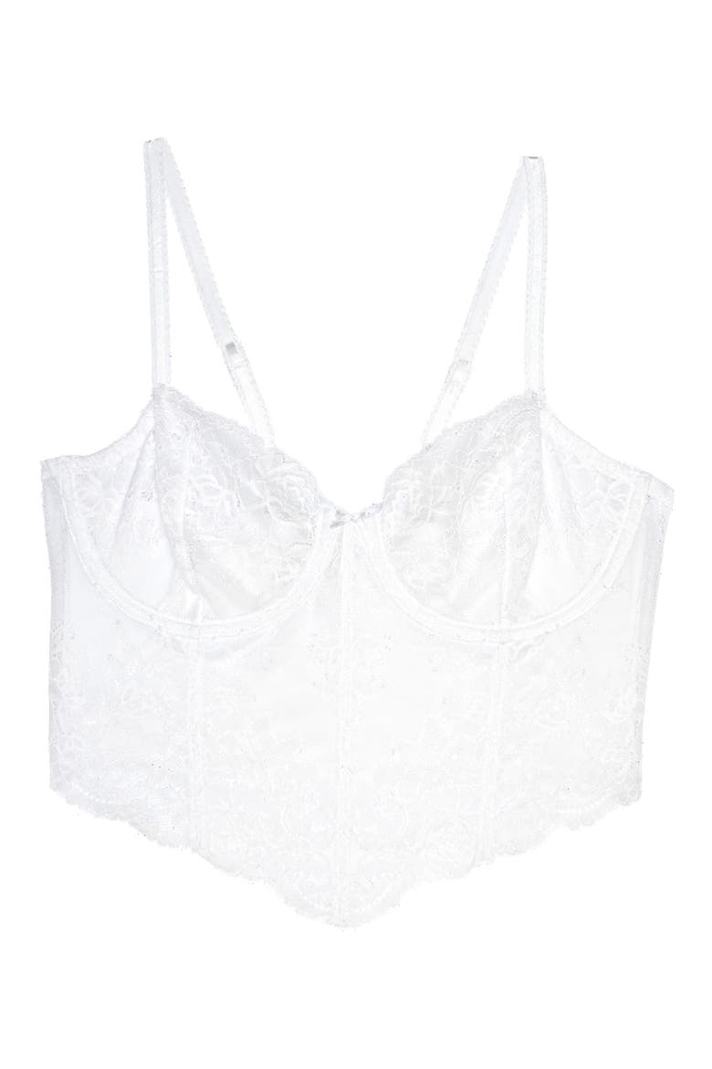 Captivate Crop Underwire Camisole, Alternate, color, WHITE
