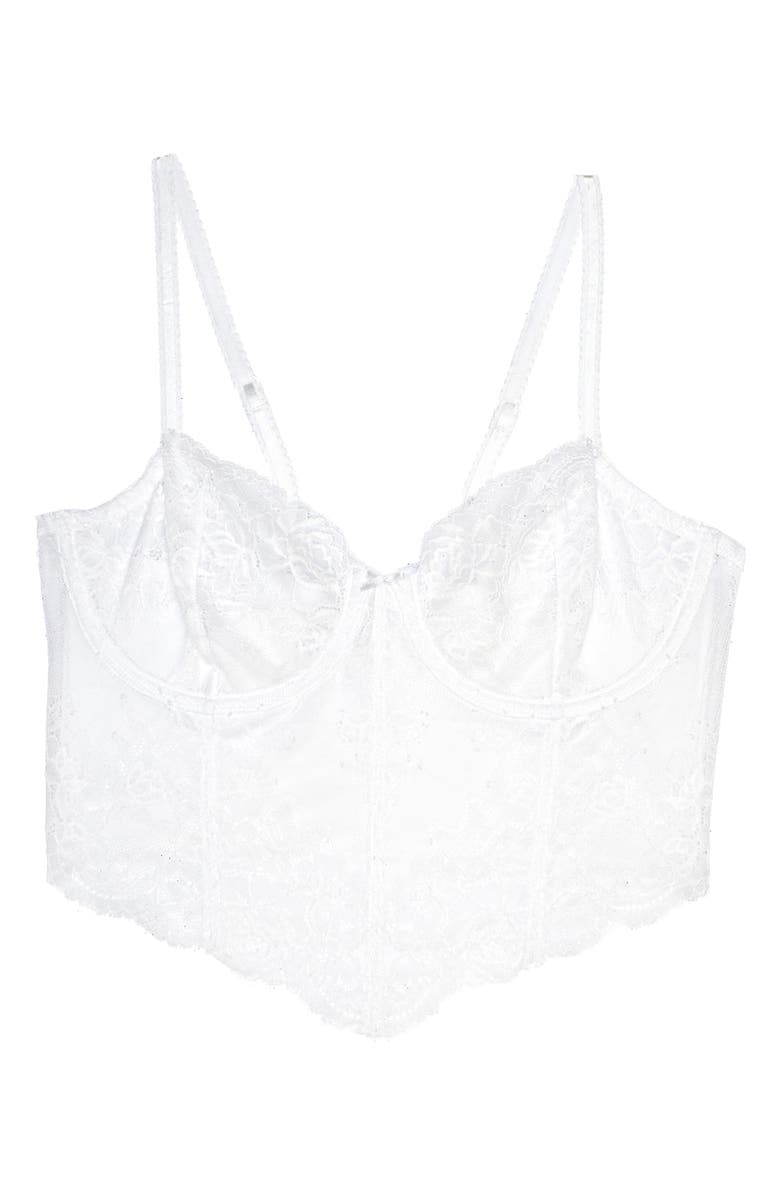 Skarlett Blue Captivate Crop Underwire Camisole, Alternate, color, White