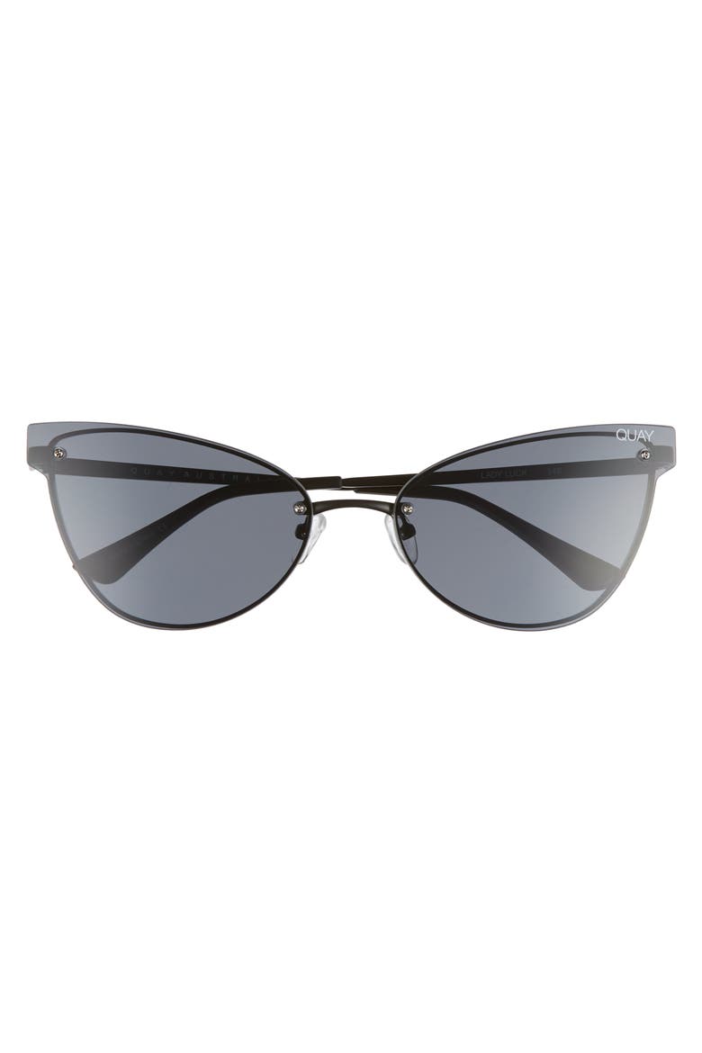 Australia Lady Luck 60mm Cat Eye Sunglasses, Alternate, color, BLACK/ SMOKE