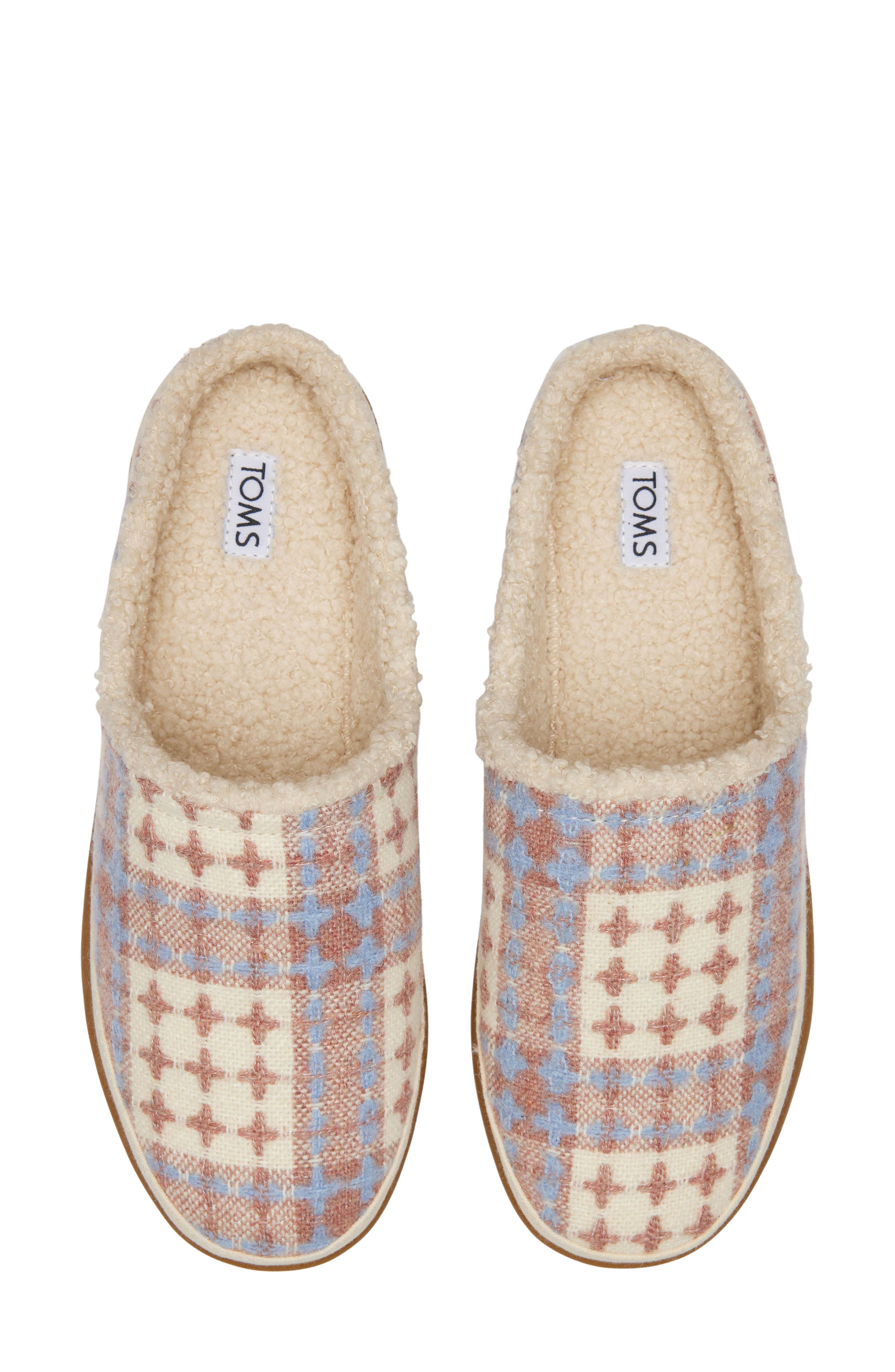 TOMS Sage Faux Shearling Scuff Slipper, Alternate, color, 