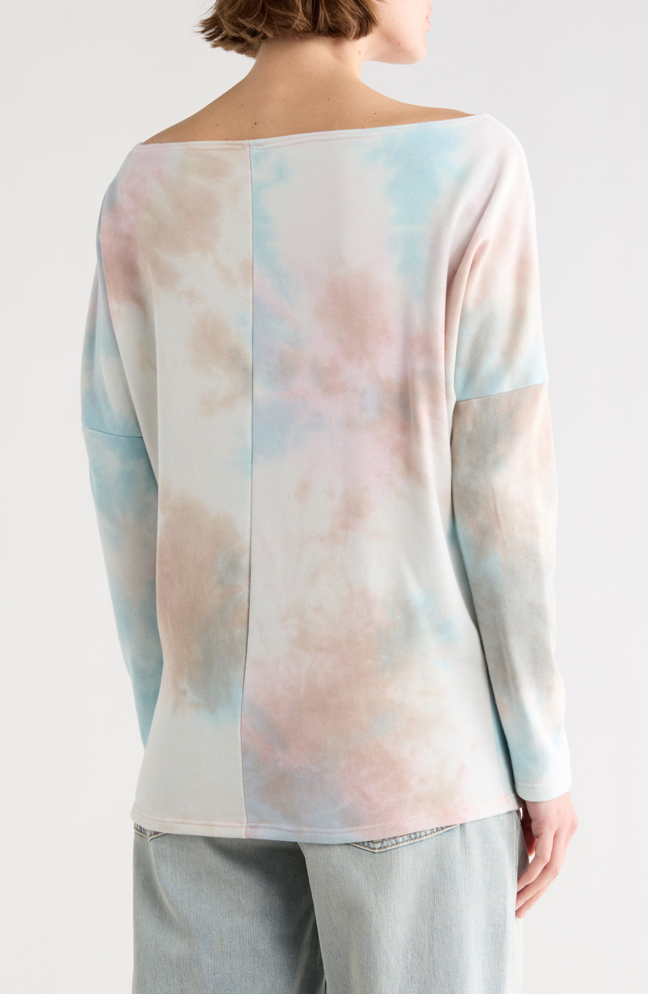 Tie Dye Boat Neck Sweater - image 4