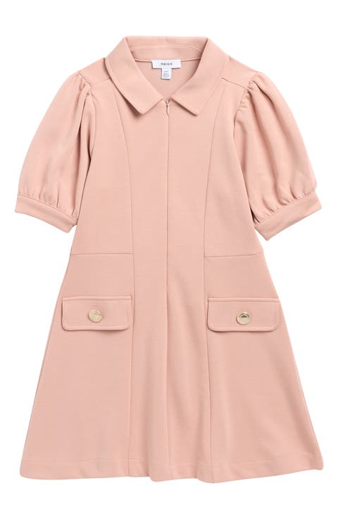 Kids' Anna Puff Sleeve Shirtdress (Little Kid & Big Kid)