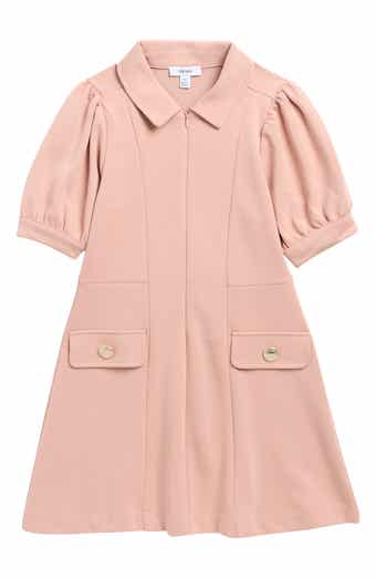 Reiss Kids' Anna Puff Sleeve Shirtdress