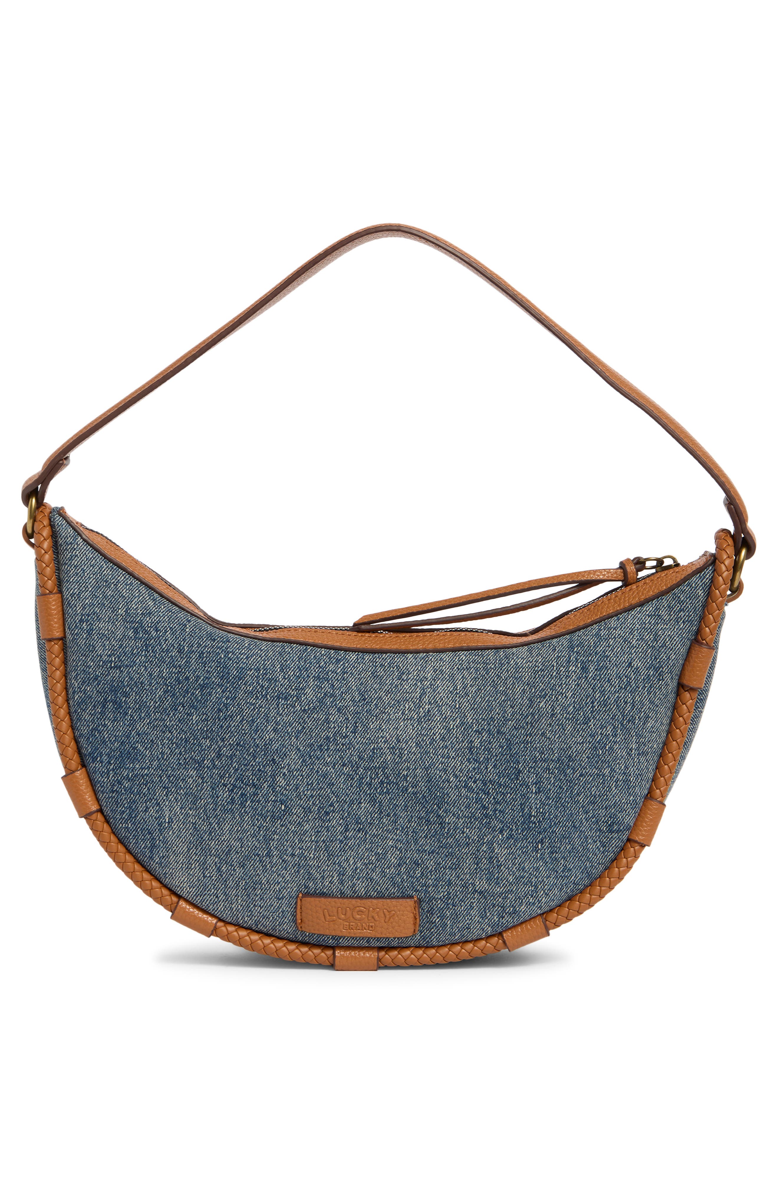 Lucky Brand Ezri Denim Shoulder Bag, Alternate, color, Denim