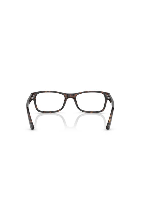 Ray Ban Ray-ban 50mm Square Optical Glasses In Black