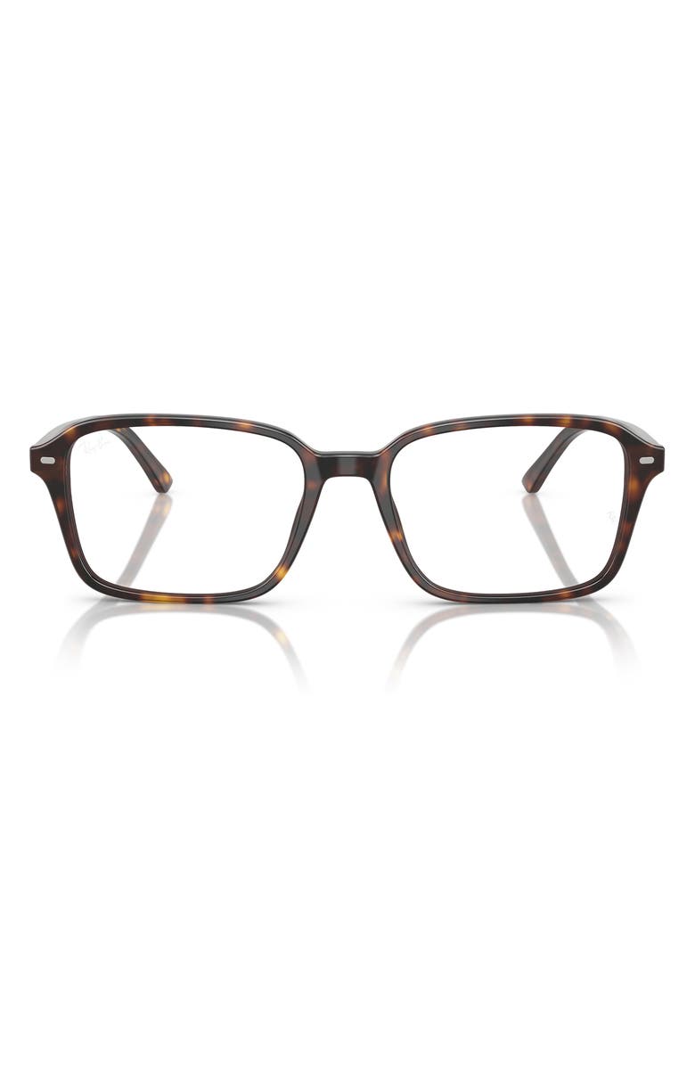 Ray-Ban 56mm Square Optical Glasses, Main, color, Havana