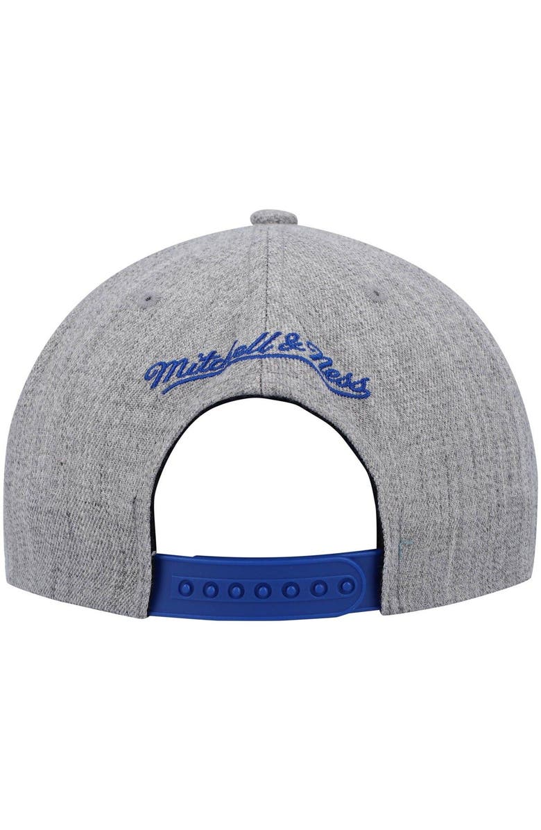 Mitchell & Ness Men's Mitchell & Ness Heathered Gray Philadelphia 76ers 2.0 Snapback Hat, Alternate, color, 