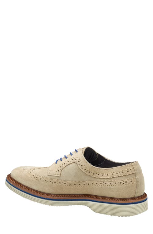 Johnston & Murphy Collection Jenson Wingtip Derby In Taupe Italian Suede
