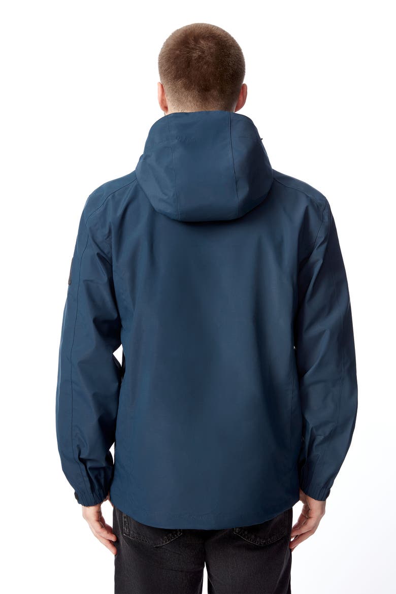 Hudson - Waterproof Hooded Rain Jacket, Alternate, color, NAVY