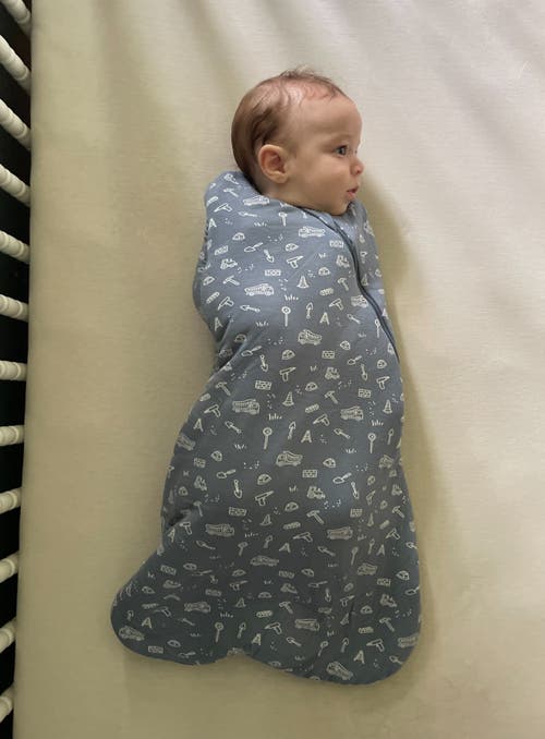 Gunamuna Swaddle Sleep Bag, 1.0 Tog In Blue