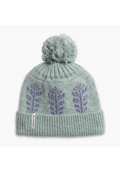 Turtle Fur Freya Pom Beanie In Green