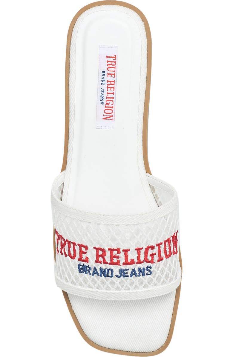 True Religion Brat Mesh Slip on Sandal, Alternate, color, White