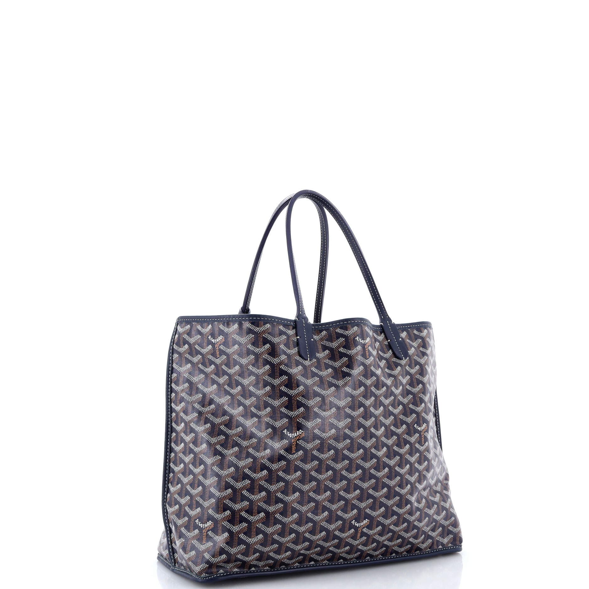 Pre-Owned Goyard Anjou Reversible Tote Coated Canvas PM, Alternate, color, Blue