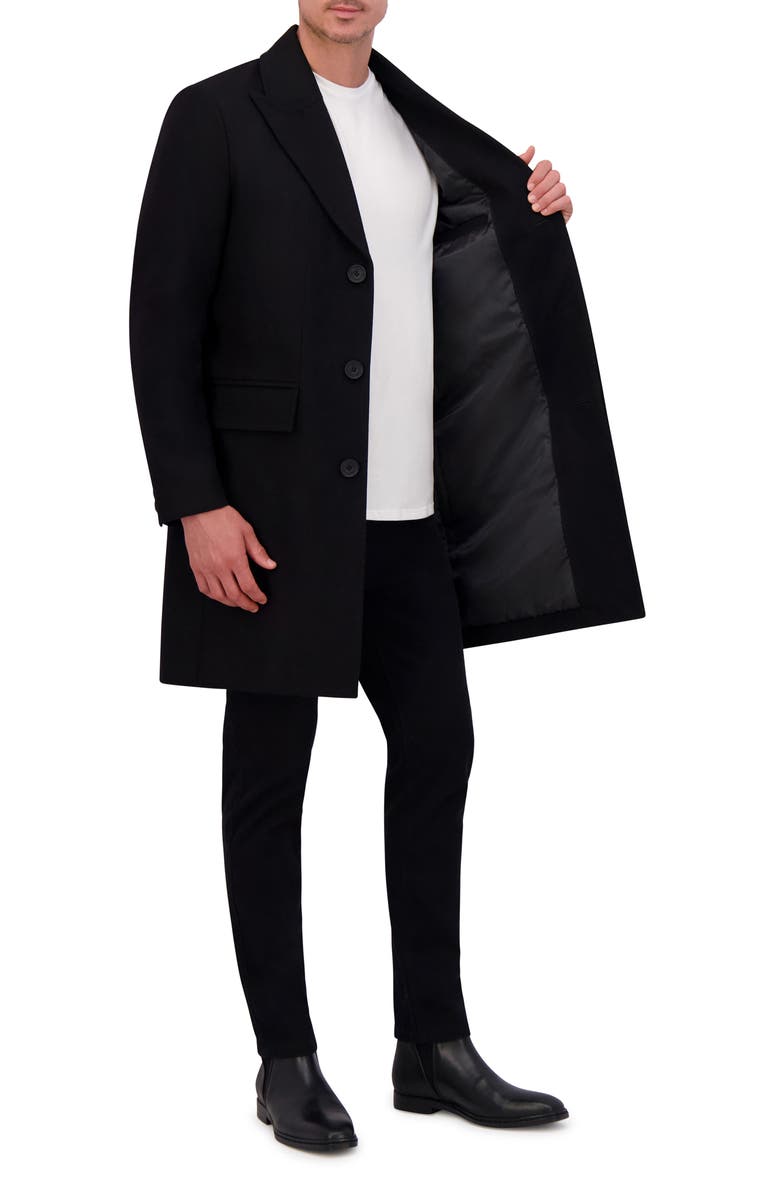 Kenneth Cole New York Peak Lapel Coat, Alternate, color,