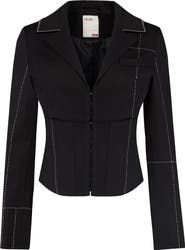 PCFG Free Heaven Stitch Detail Corset Blazer