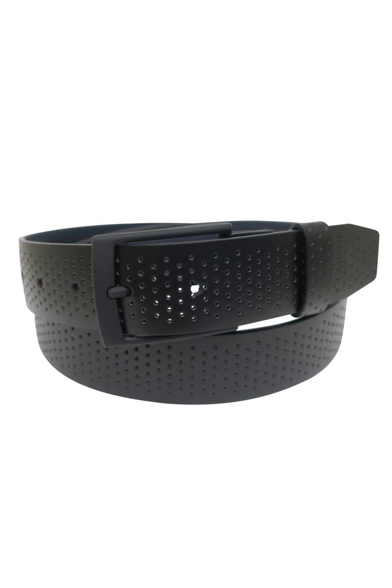 Comfort Stretch Perforated Leather Golf Belt, Alternate, color, Black