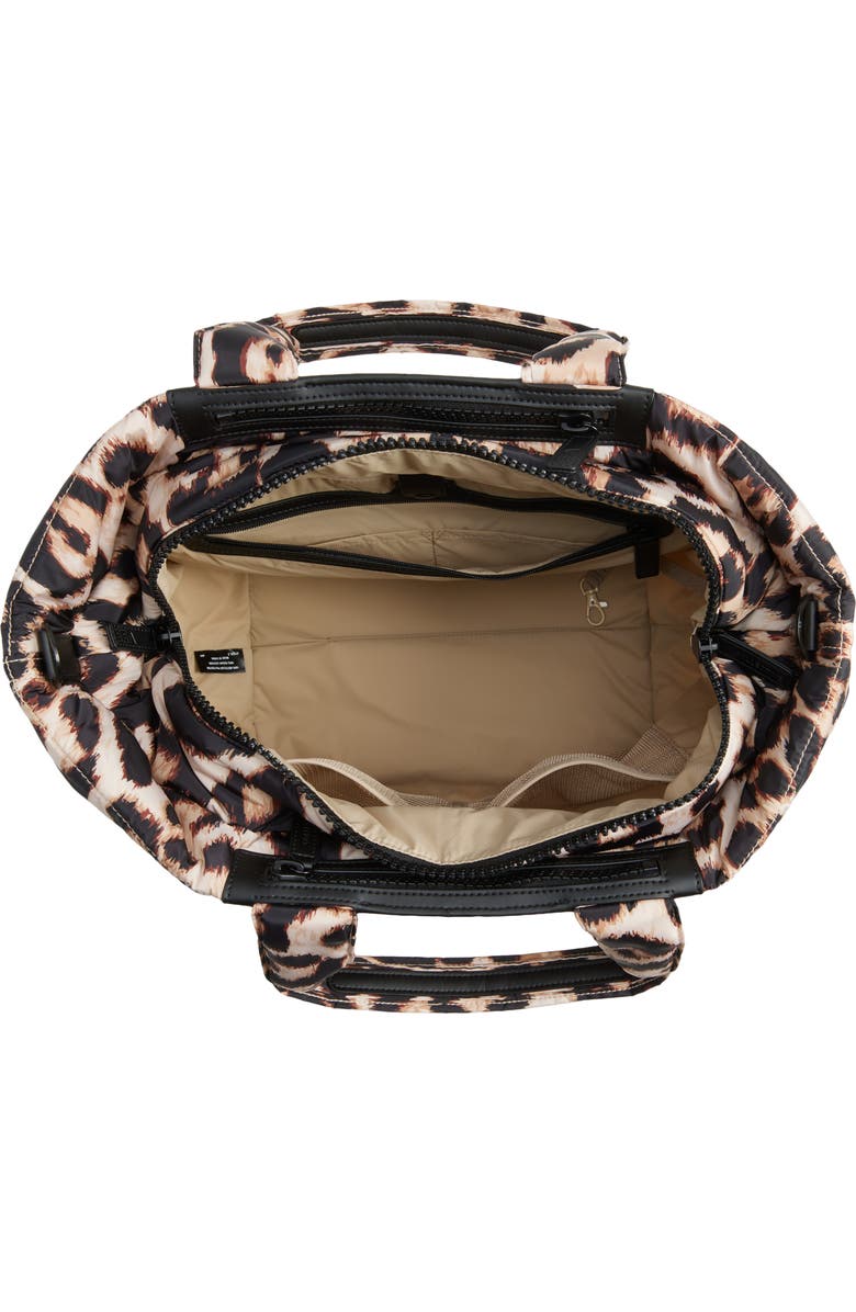 VeeCollective Medium Caba Leopard Print Recycled Polyester Tote, Alternate, color, Leopard Multi