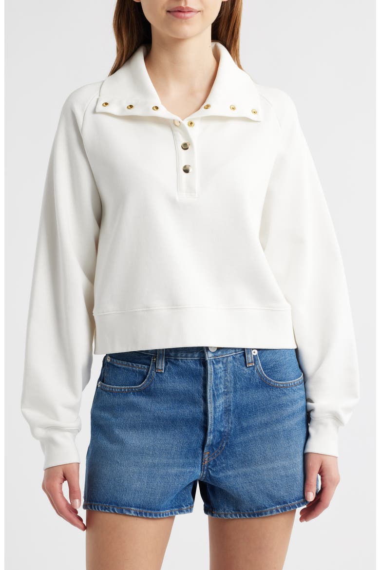 The Coach Cotton Sweatshirt, Main, color, CREAM