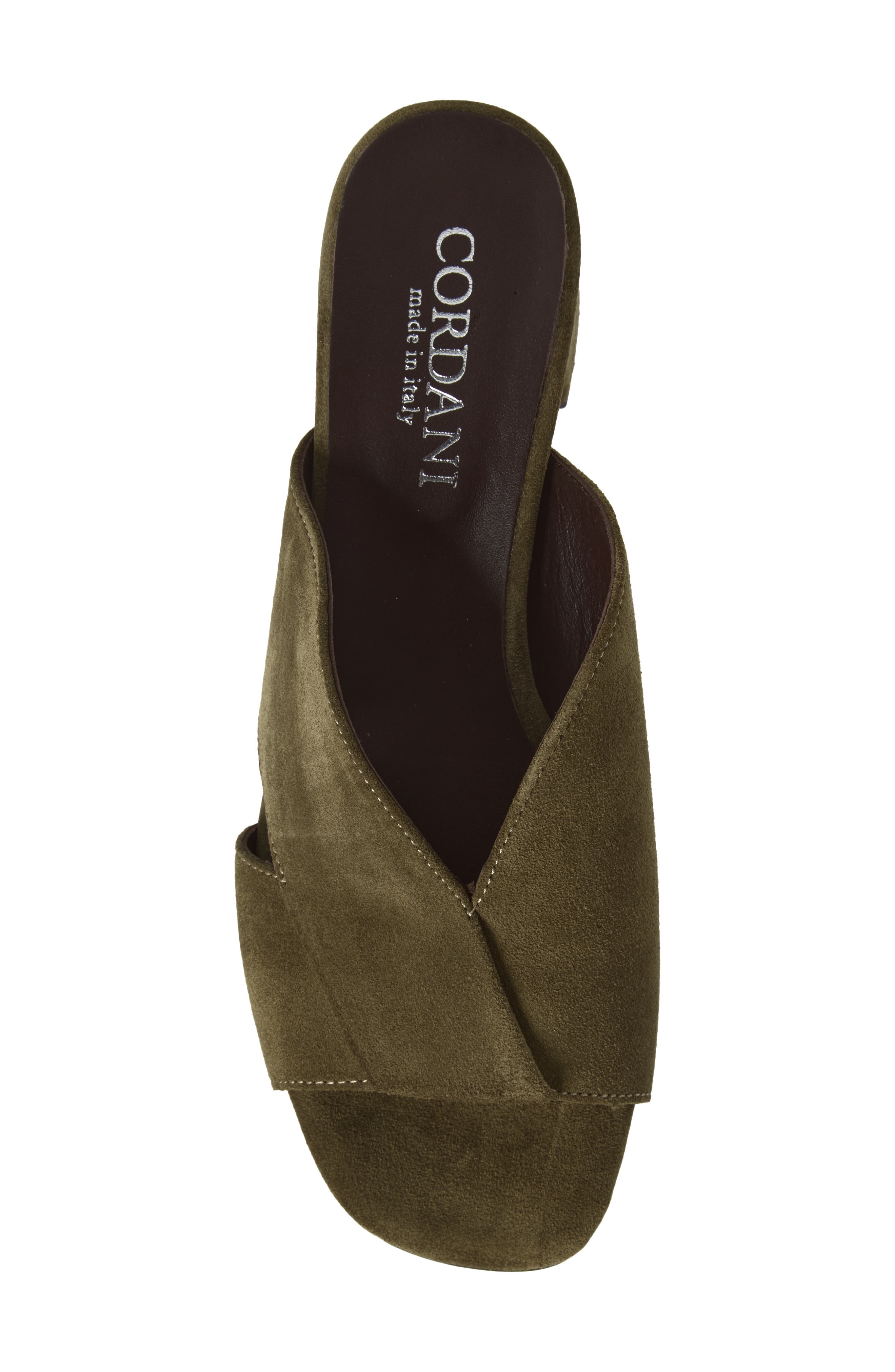 Ilene Slide Sandal, Alternate, color, MILITARY SUEDE