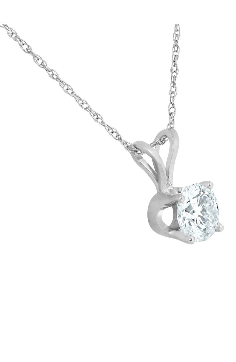 Bliss Diamond 1/2 Carat Solitaire Lab Grown Diamond Pendant 14K Gold, Alternate, color, 14K White Gold